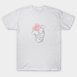 Line torso drawing T-Shirt